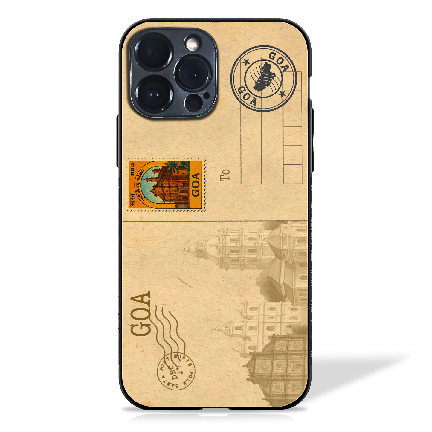 Indian Cities Postcard Glass Case (10 cities)