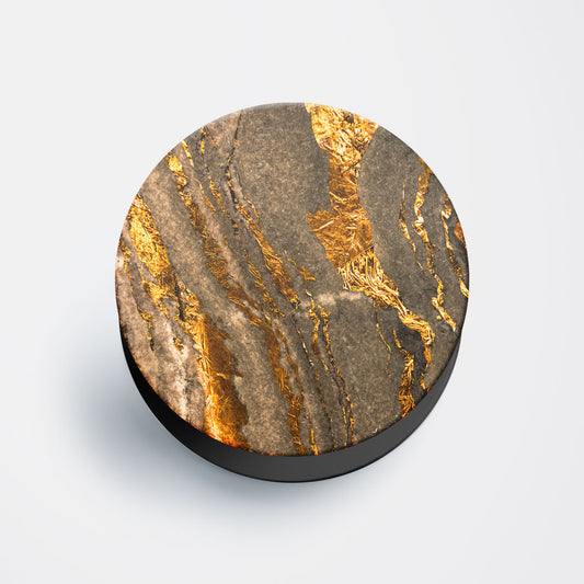 Gold Vein Marble Flat Pop Holder