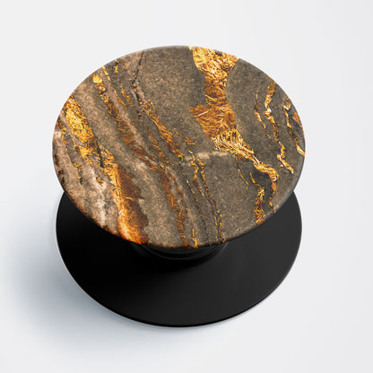 Gold Vein Marble Flat Pop Holder