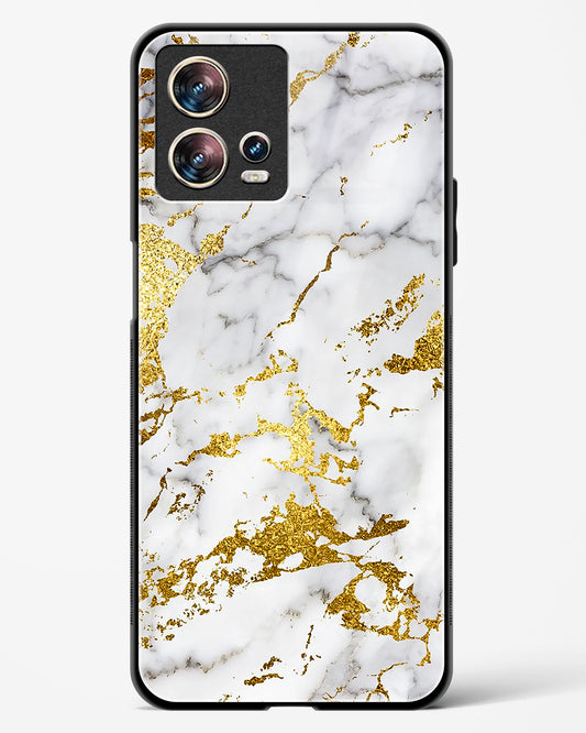 Gold Vein Marble Glass Phone Case-Motorola Edge 30 Fusion