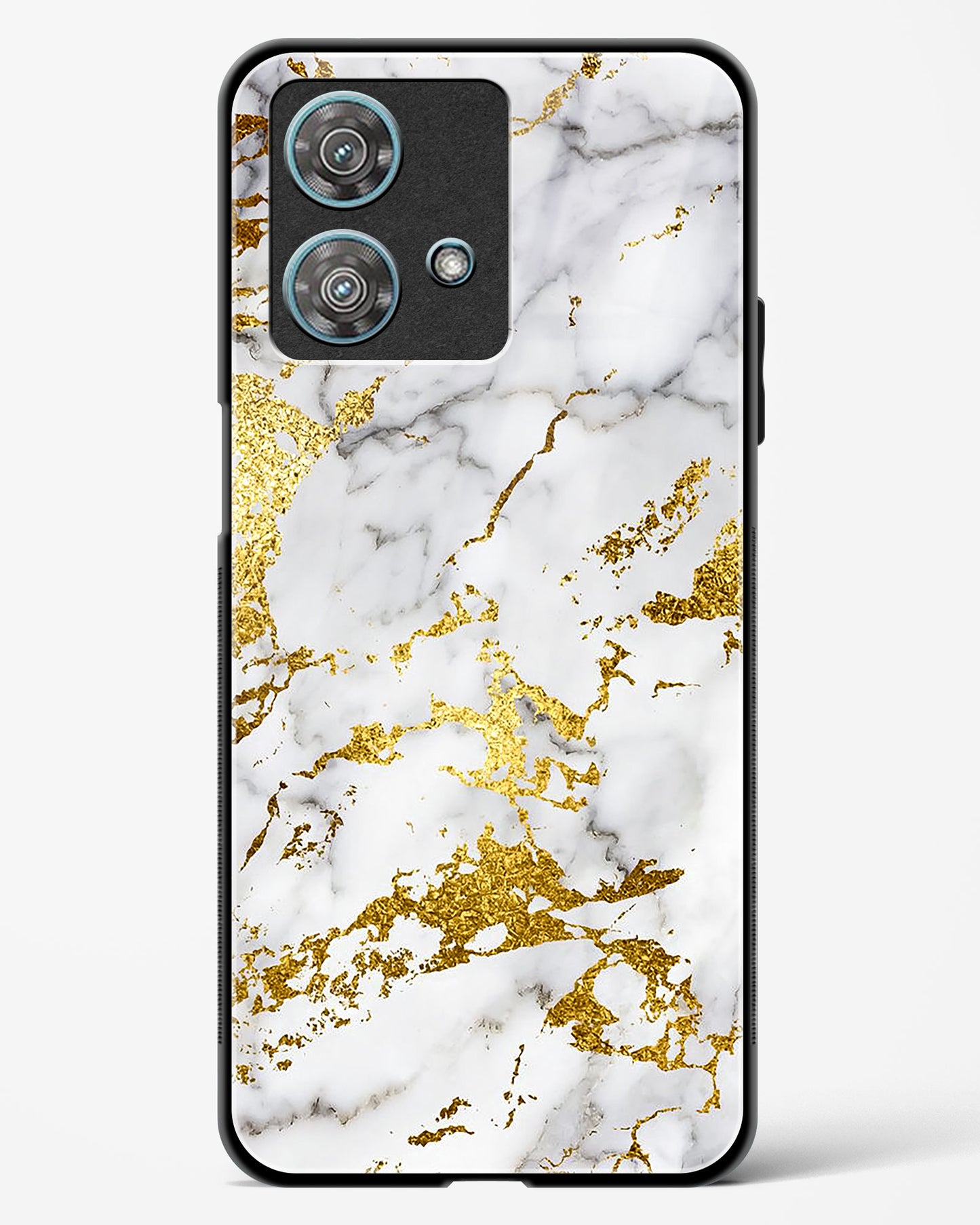 Gold Vein Marble Glass Phone Case-Motorola Edge 40 Neo