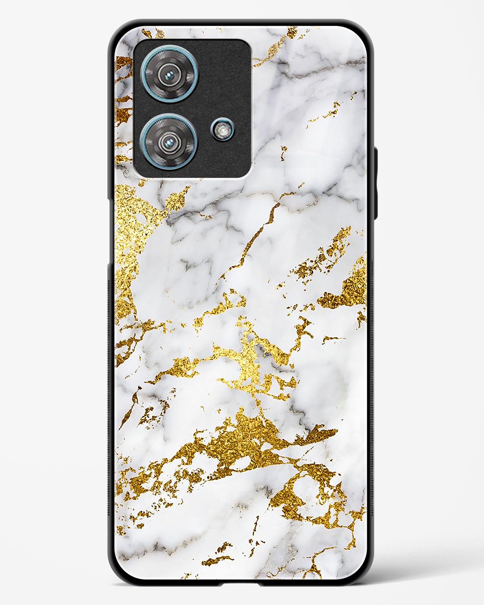 Gold Vein Marble Glass Phone Case-Motorola Edge 40 Neo