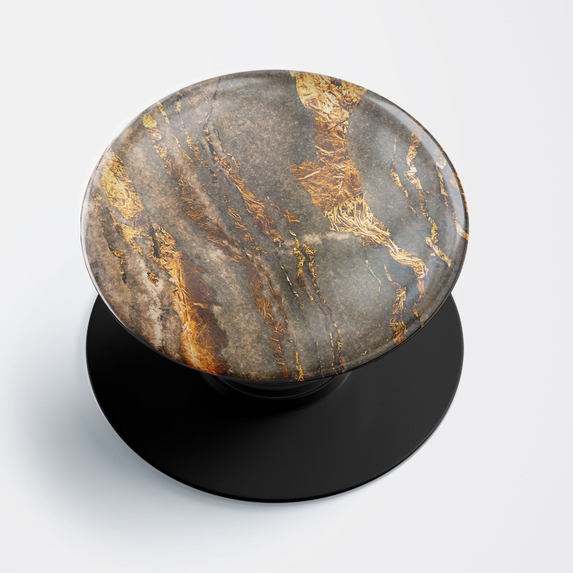 Gold Vein Marble Gloss Pop Holder