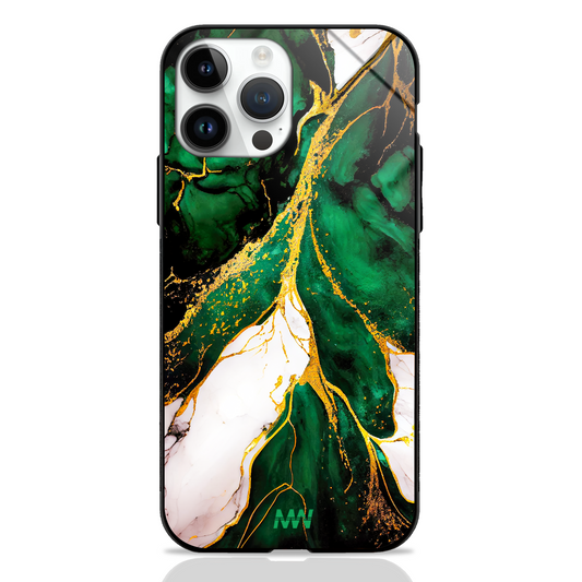 Gold Leaf Marble Premium Glass Case -  - MW Stuffs - 