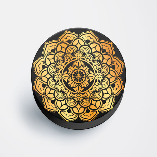 Golden Mandala Flat Pop Holder