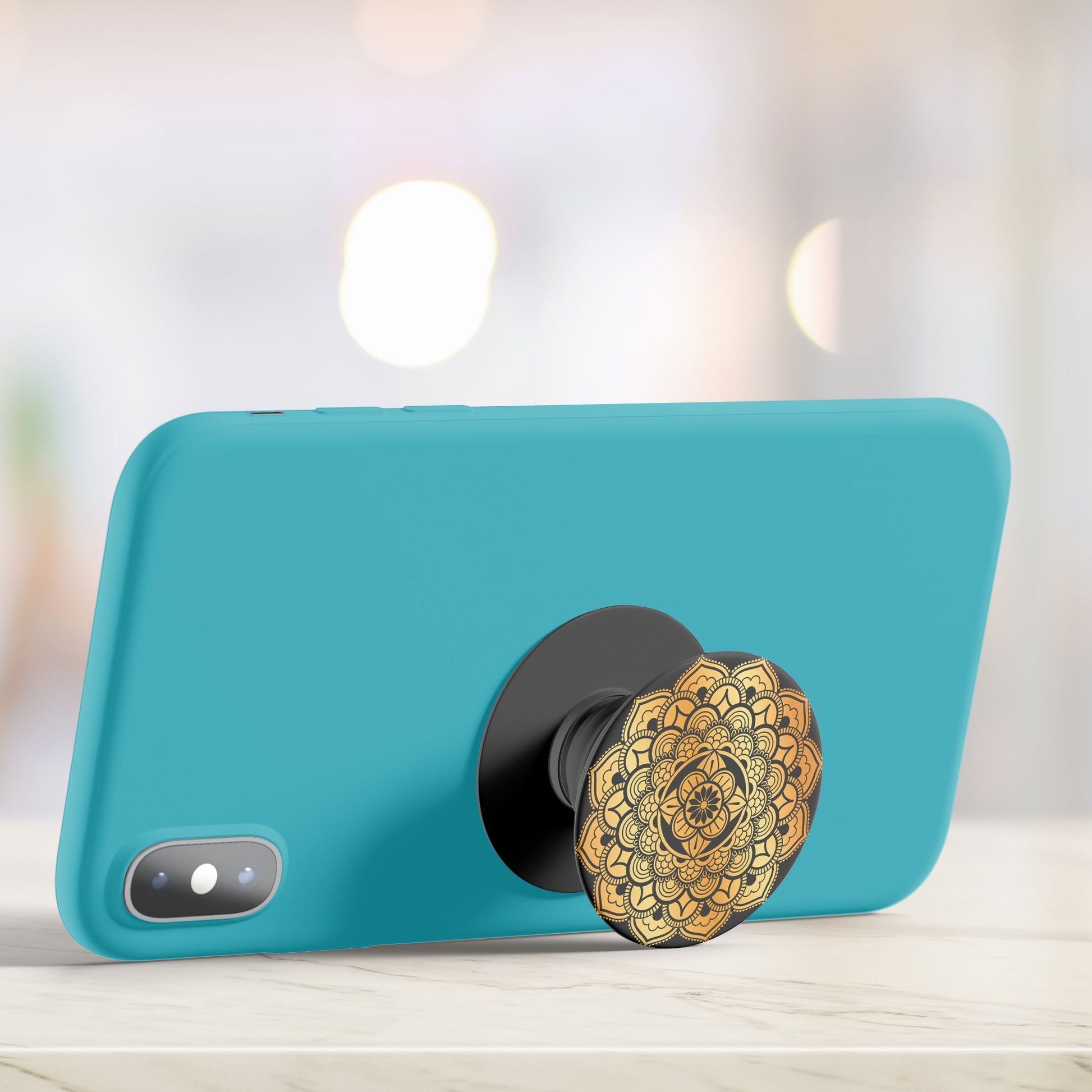 Golden Mandala Flat Pop Holder