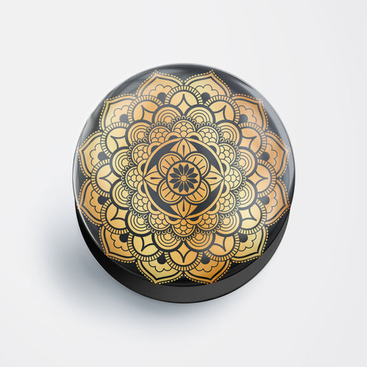 Golden Mandala Gloss Pop Holder