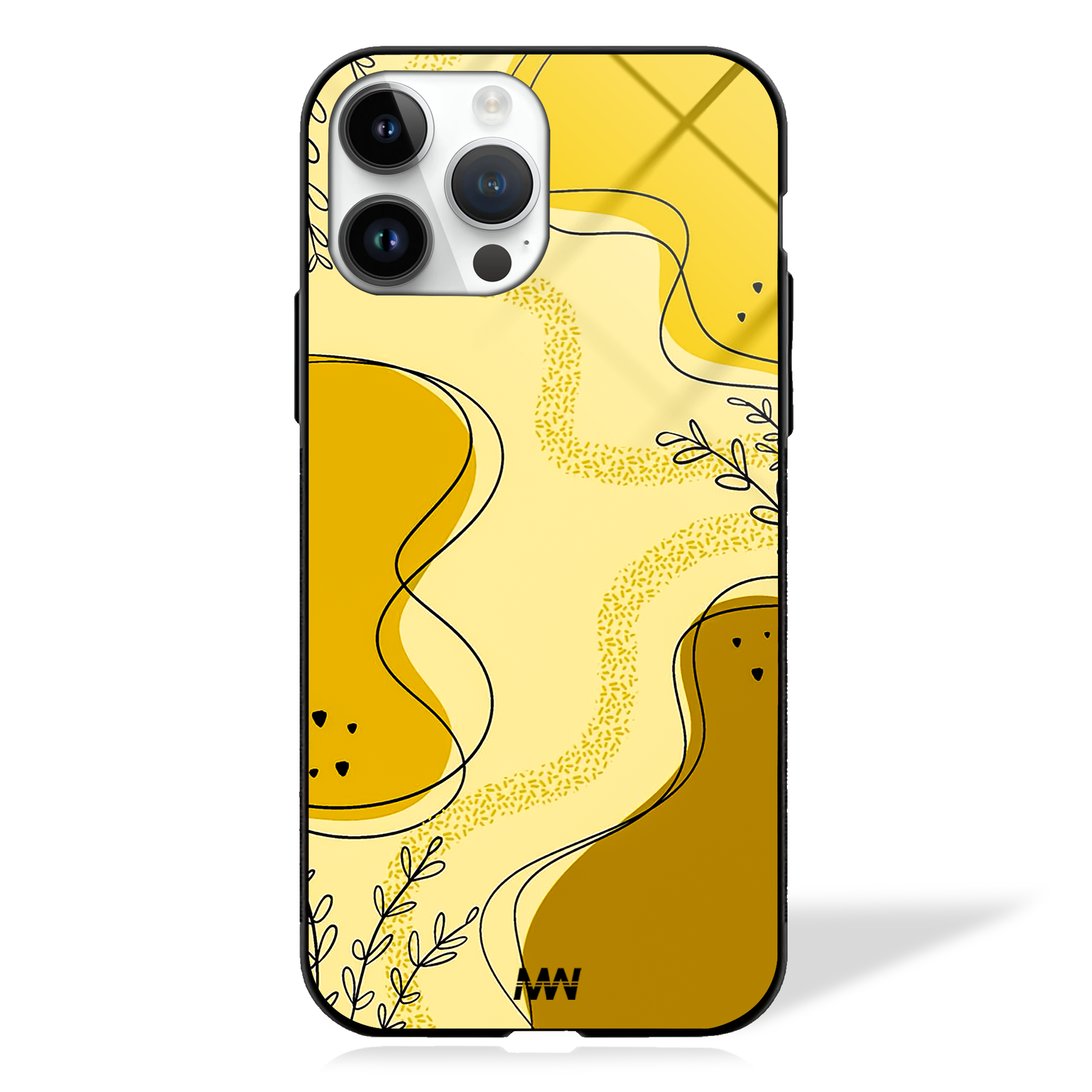 Golden Hive Aesthetic GLASS CASE -  - MW Stuffs - 