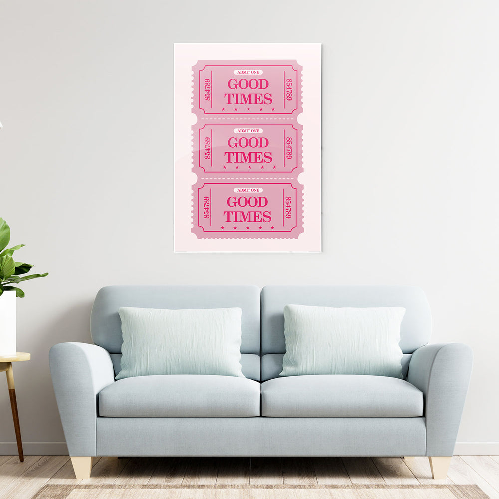 Good Times Ticket Art Metal-Poster