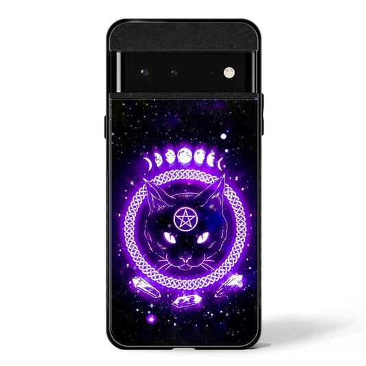 Meow Magic Starry Cat Google Pixel Glass Phone Case