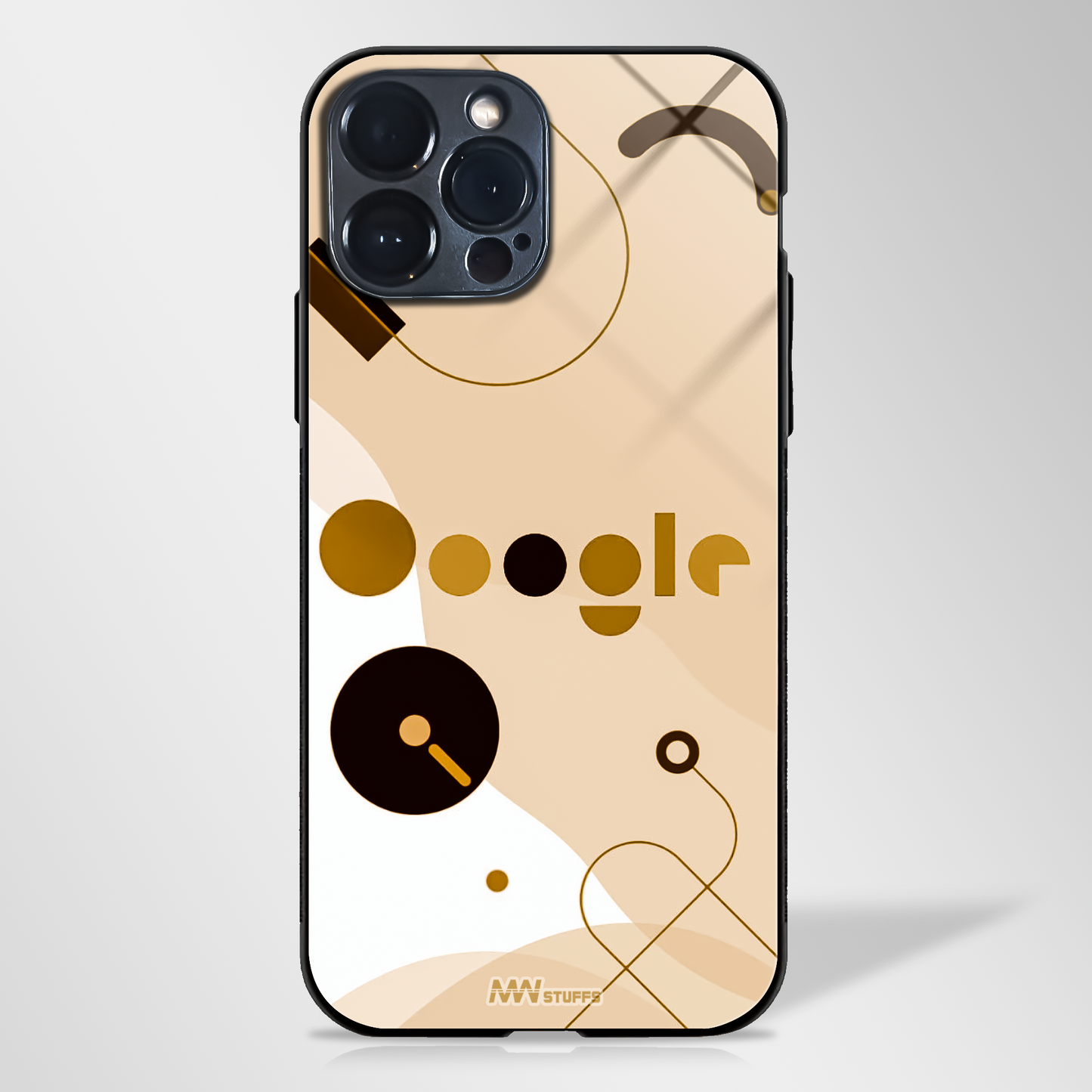 Elegant Google-Themed Glass Case