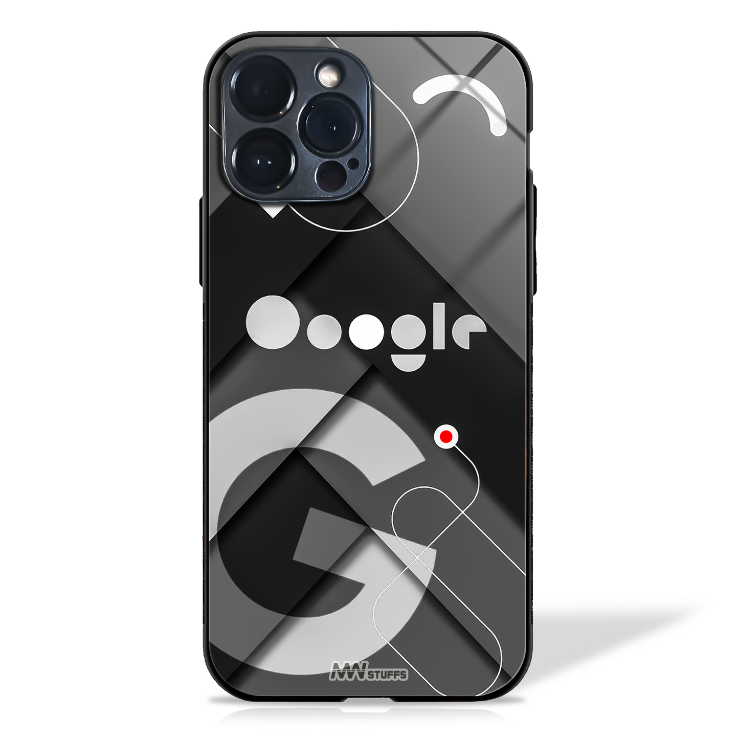 Elegant Google-Themed Glass Case