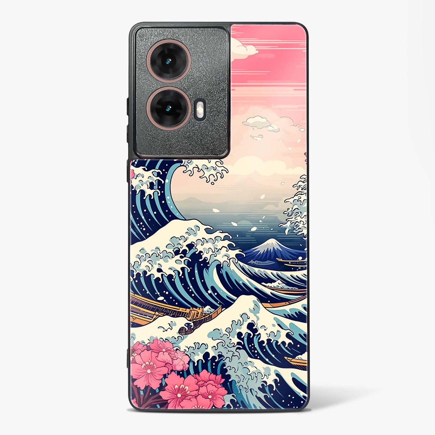 Great Wave off Kanagawa Glass Phone Case-Moto G85 5G