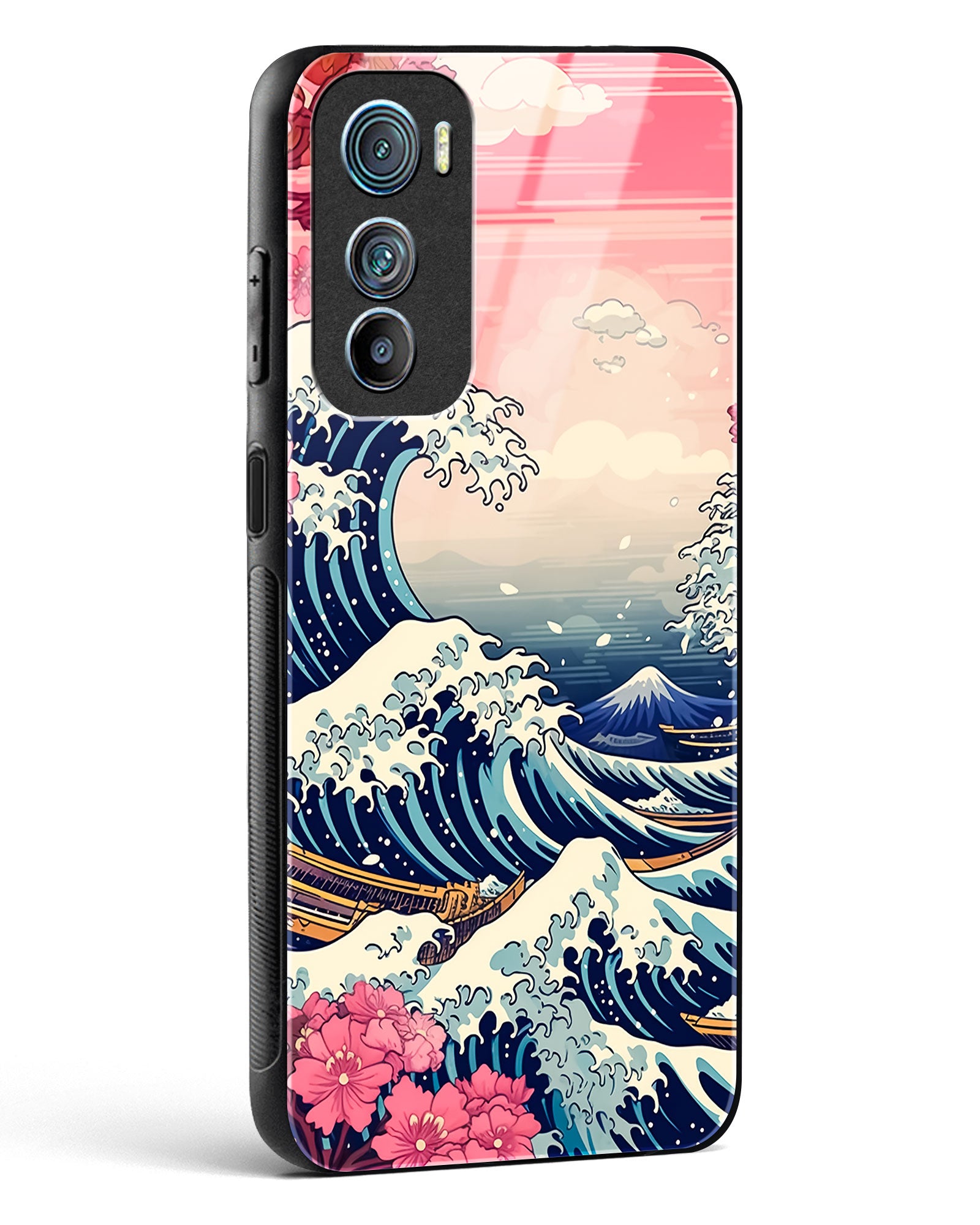 Great Wave off Kanagawa Glass Phone Case-Motorola Edge 30