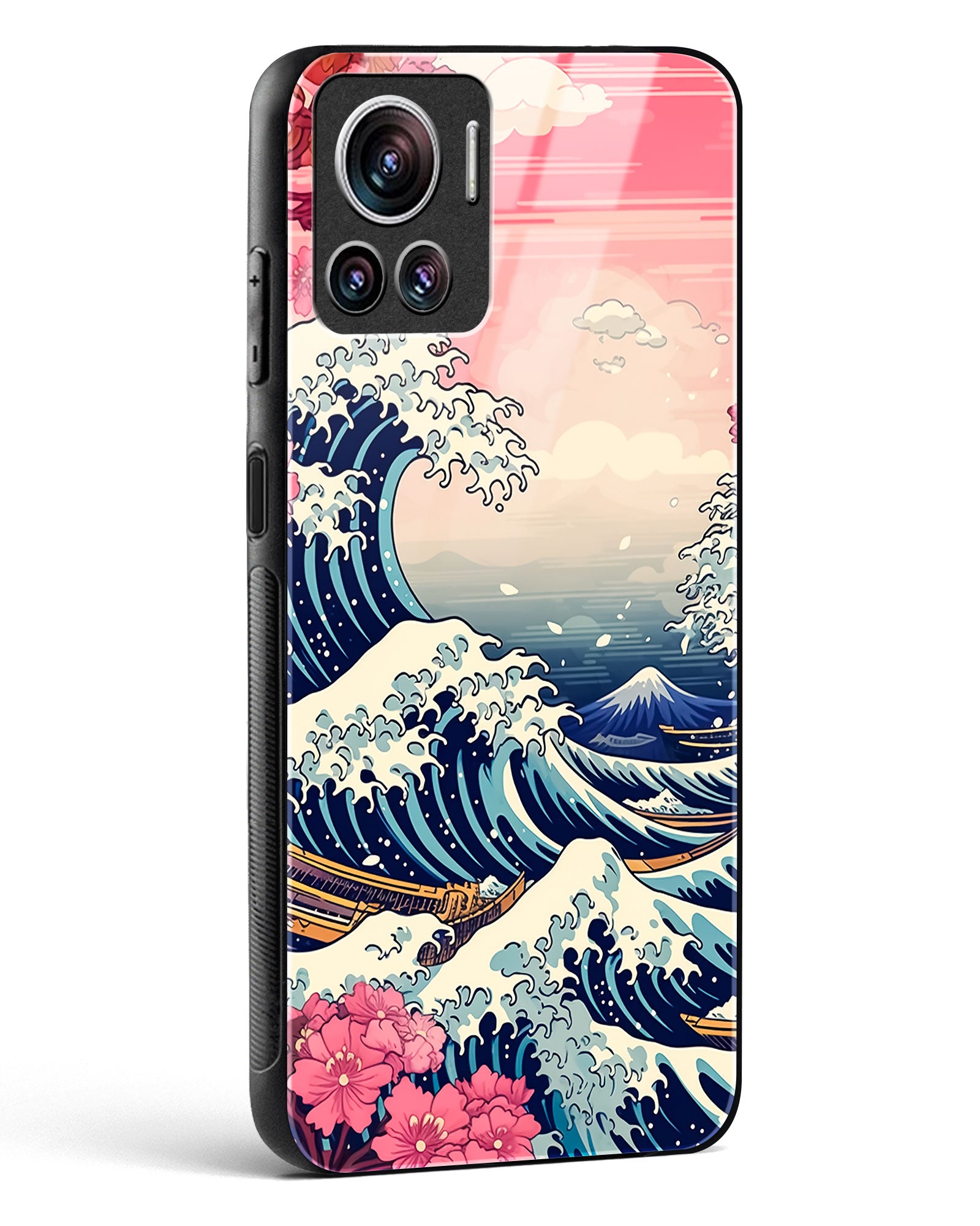Great Wave off Kanagawa Glass Phone Case-Motorola Edge 30 Ultra