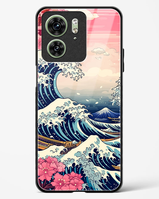 Great Wave off Kanagawa Glass Phone Case-Motorola Edge 40