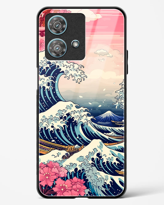 Great Wave off Kanagawa Glass Phone Case-Motorola Edge 40 Neo