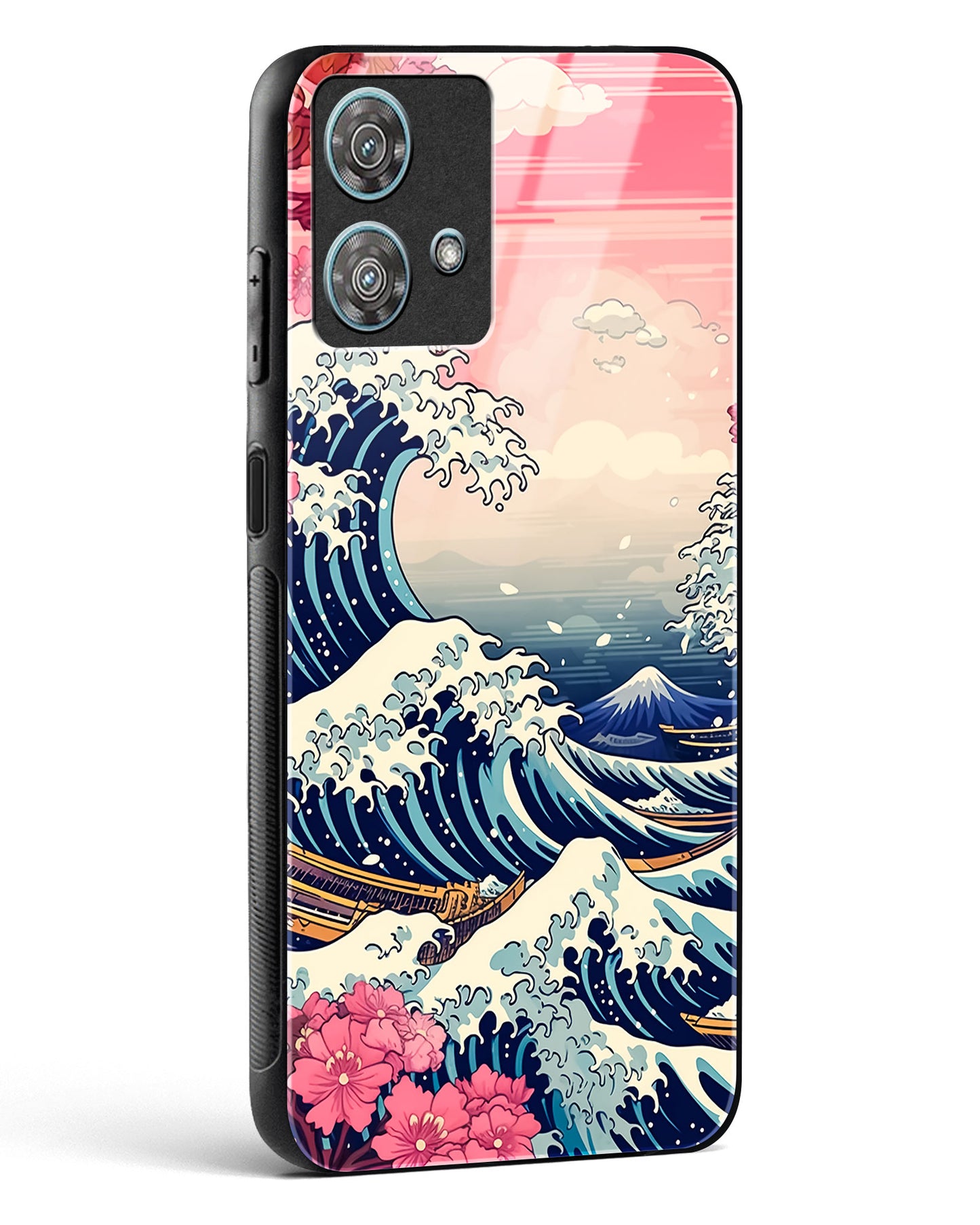 Great Wave off Kanagawa Glass Phone Case-Motorola Edge 40 Neo