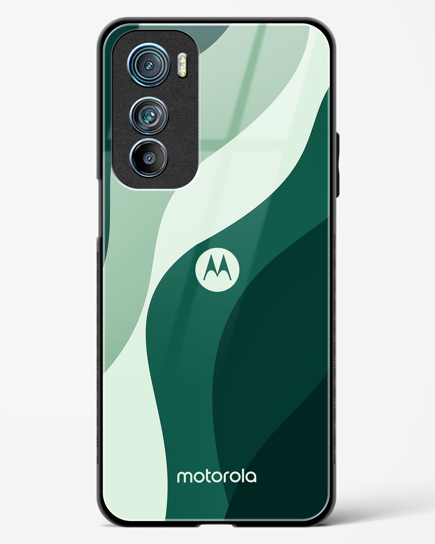 Green Wave Glass Phone Case-Motorola Edge 30