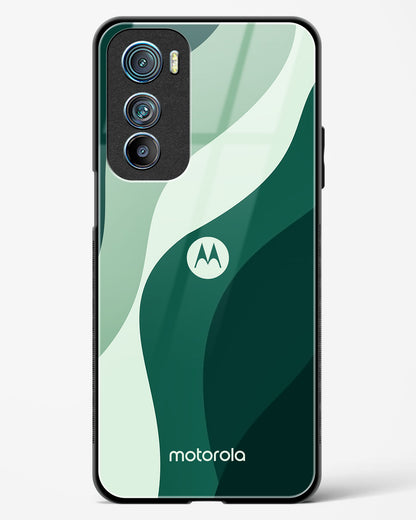 Green Wave Glass Phone Case-Motorola Edge 30