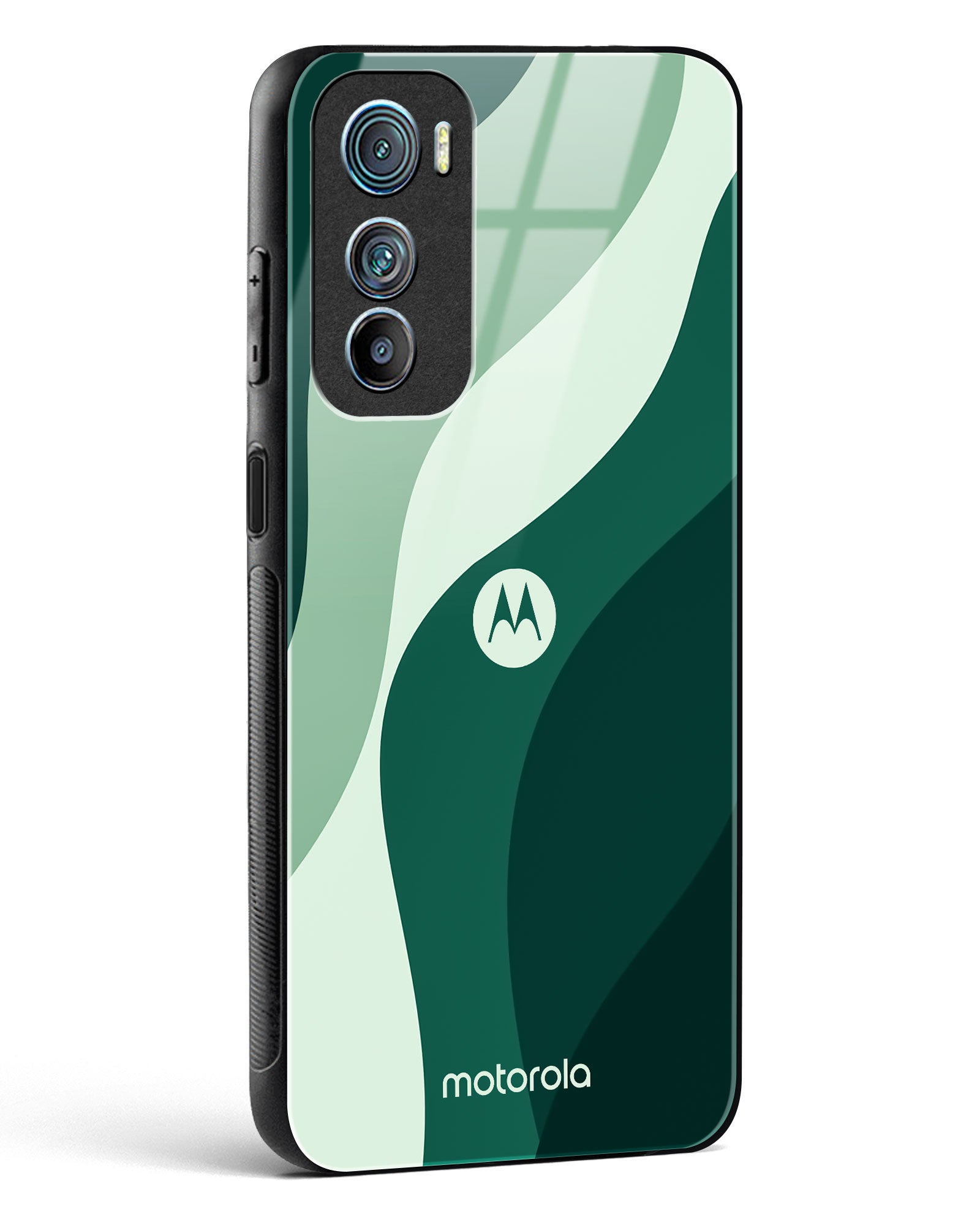 Green Wave Glass Phone Case-Motorola Edge 30