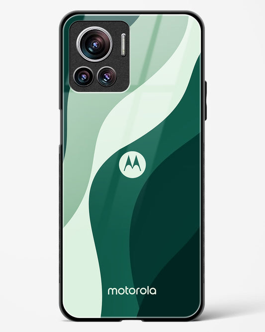 Green Wave Glass Phone Case-Motorola Edge 30 Ultra
