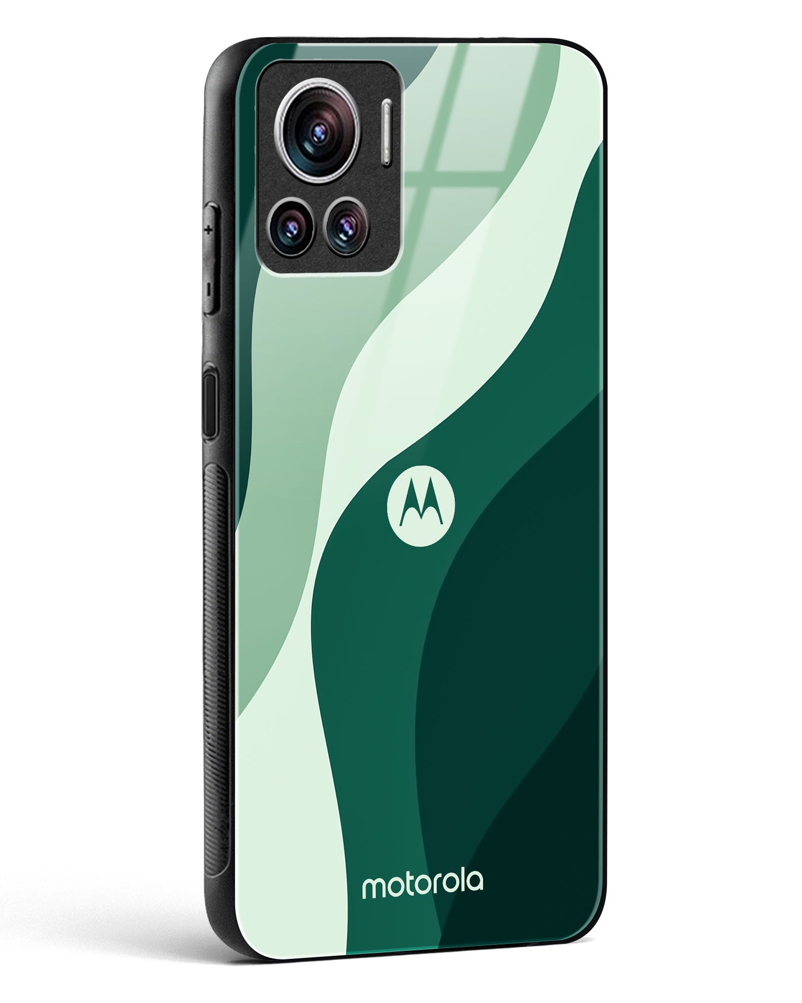 Green Wave Glass Phone Case-Motorola Edge 30 Ultra
