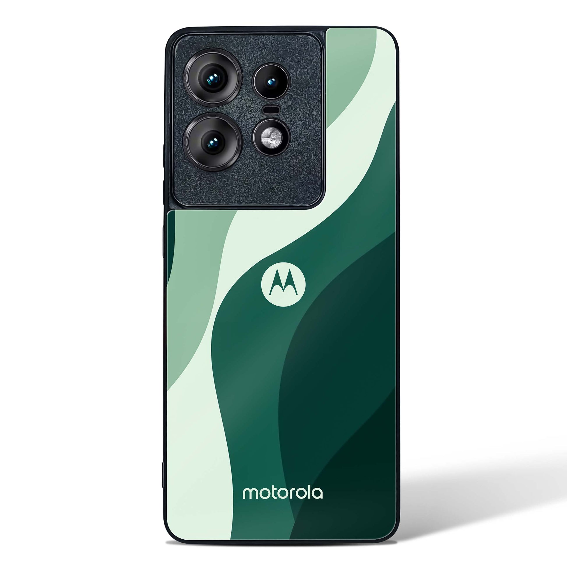 Green Wave Glass Phone Case-Motorola Edge 50 Pro