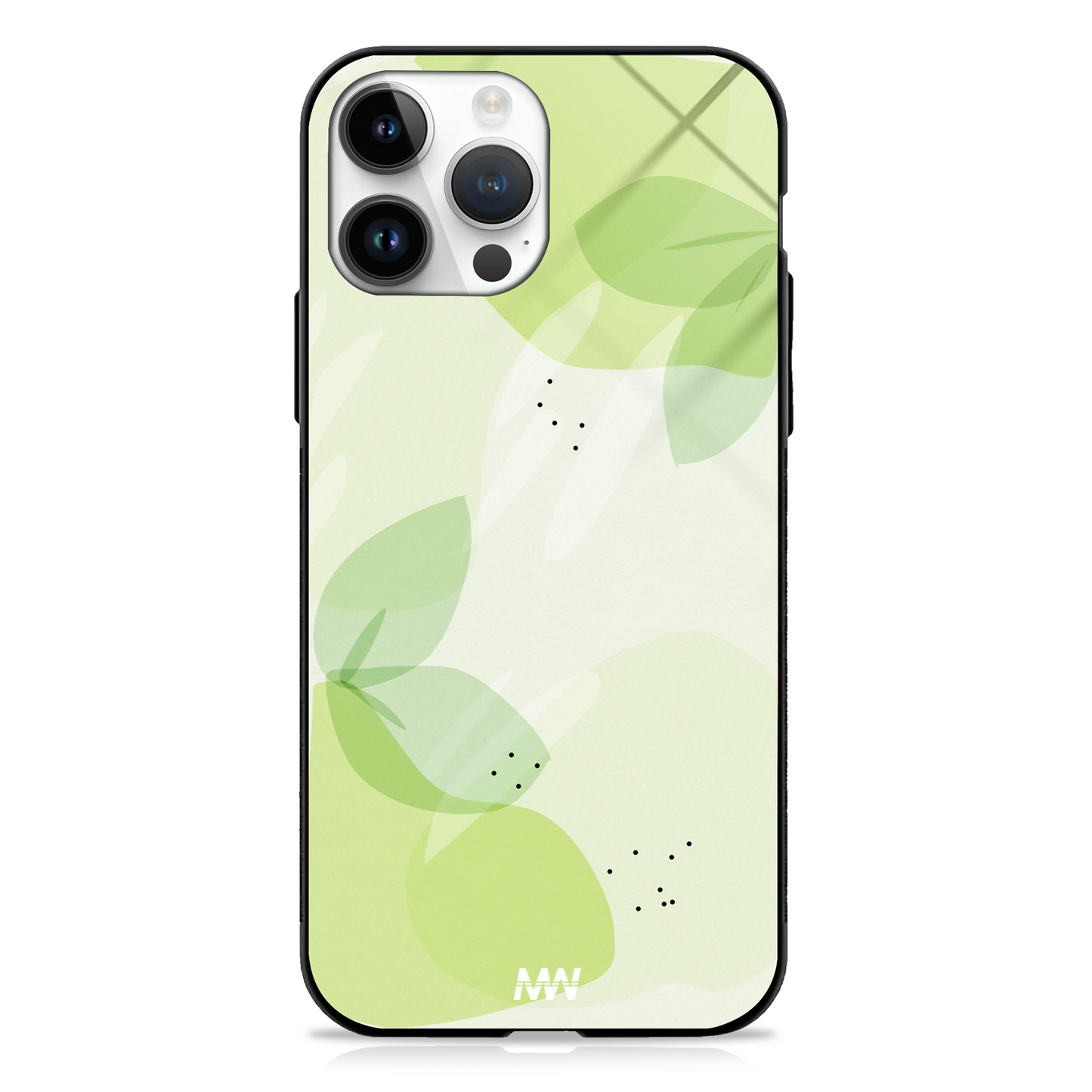 Green Leaf Aesthetic GLASS CASE -  - MW Stuffs - 