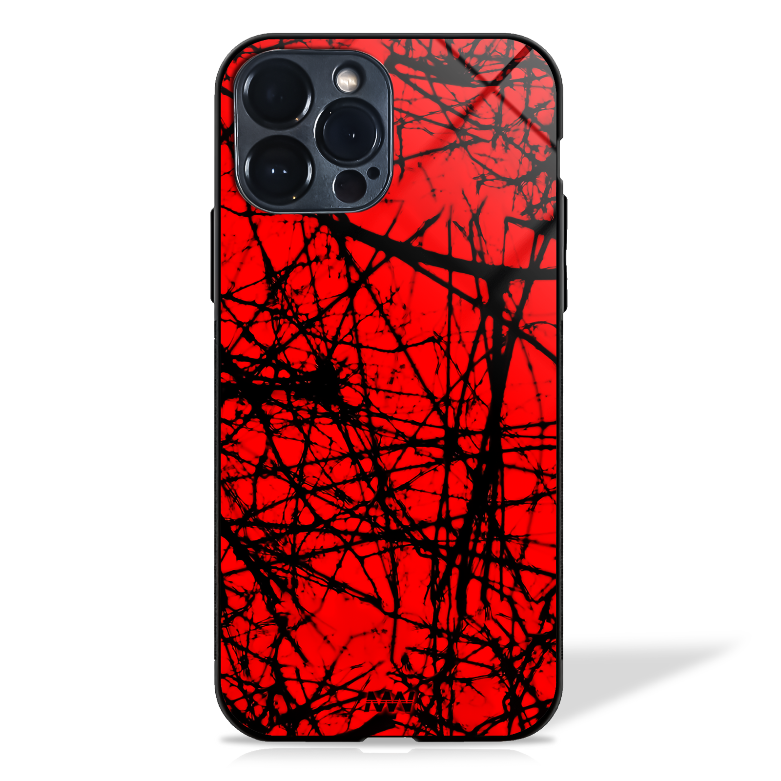 Grunge Red Web Cluster Glass Cases -  - MW Stuffs - 
