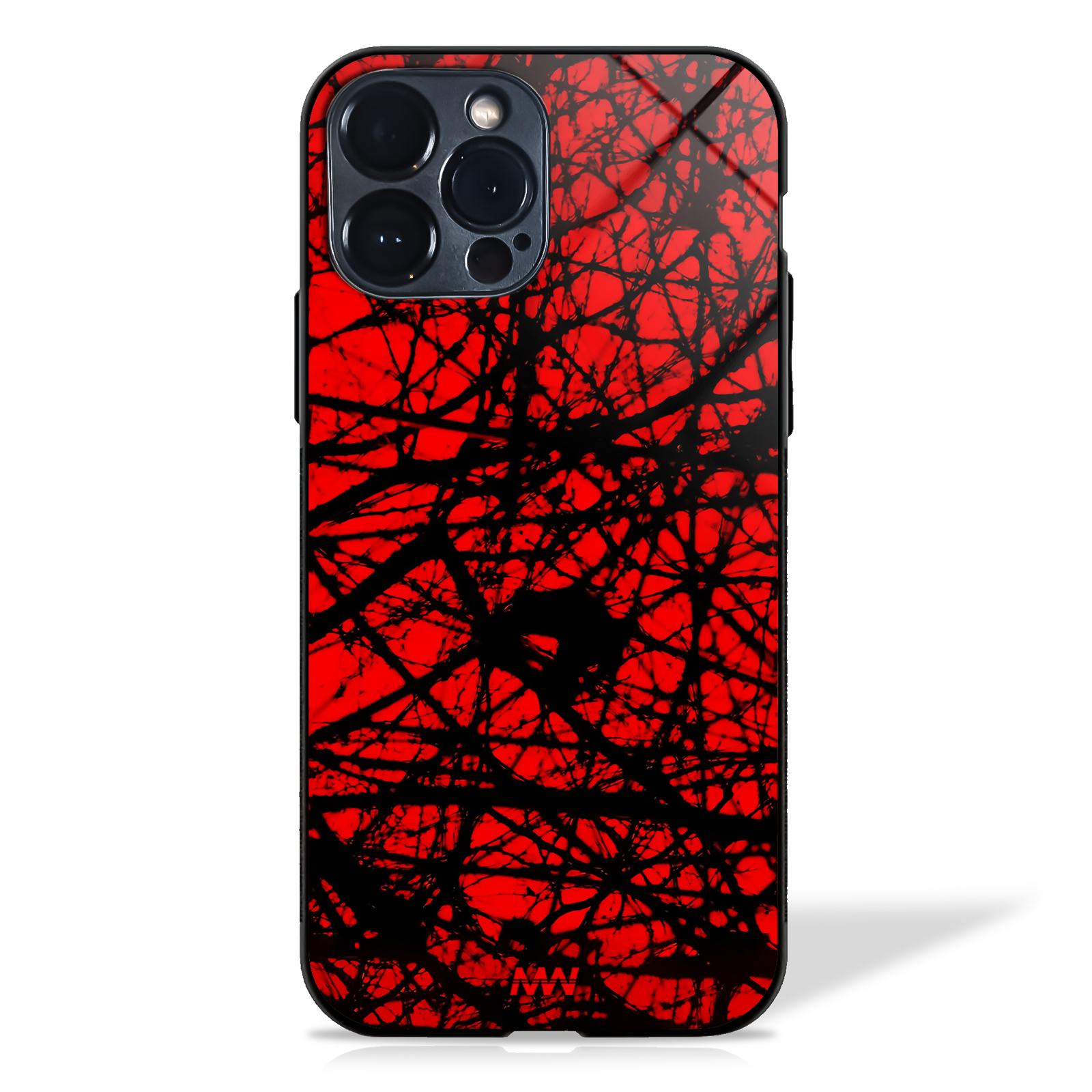 Grunge Red Web Cluster Glass Cases -  - MW Stuffs - 