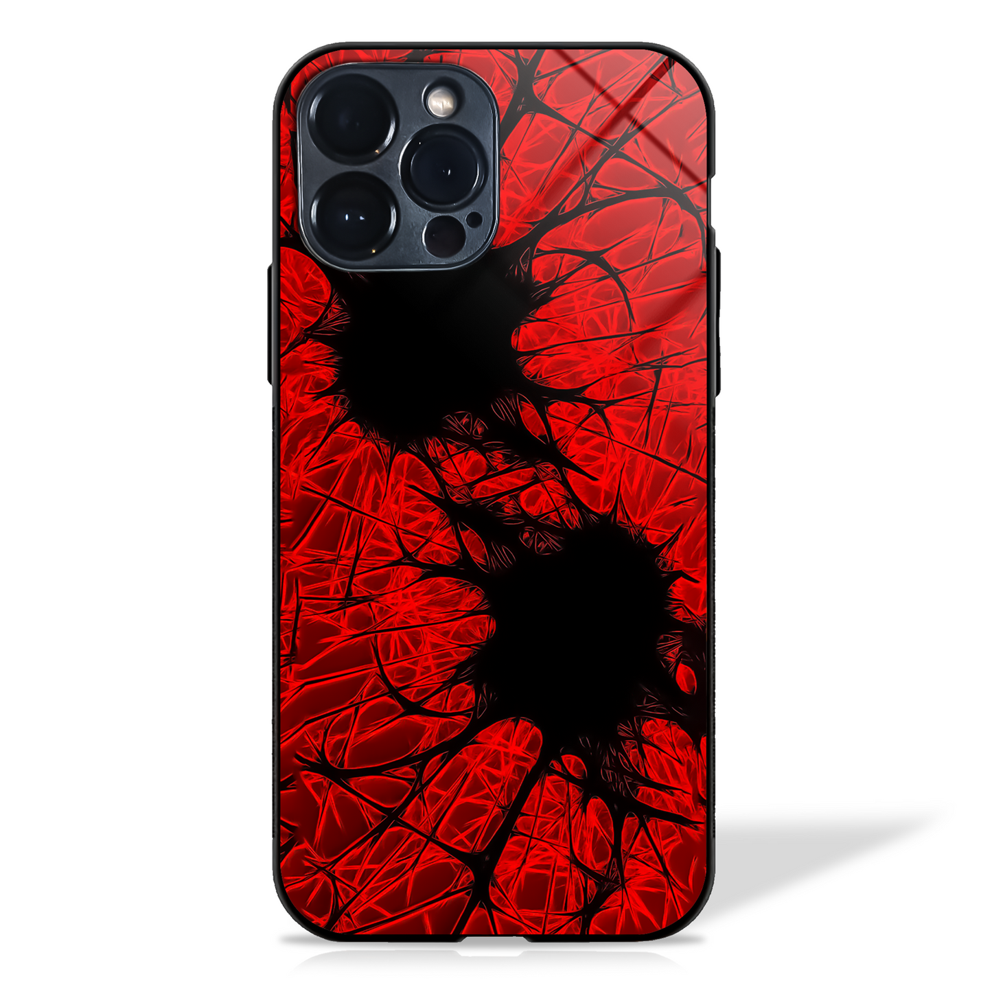 Grunge Red Web Cluster Glass Cases -  - MW Stuffs - 