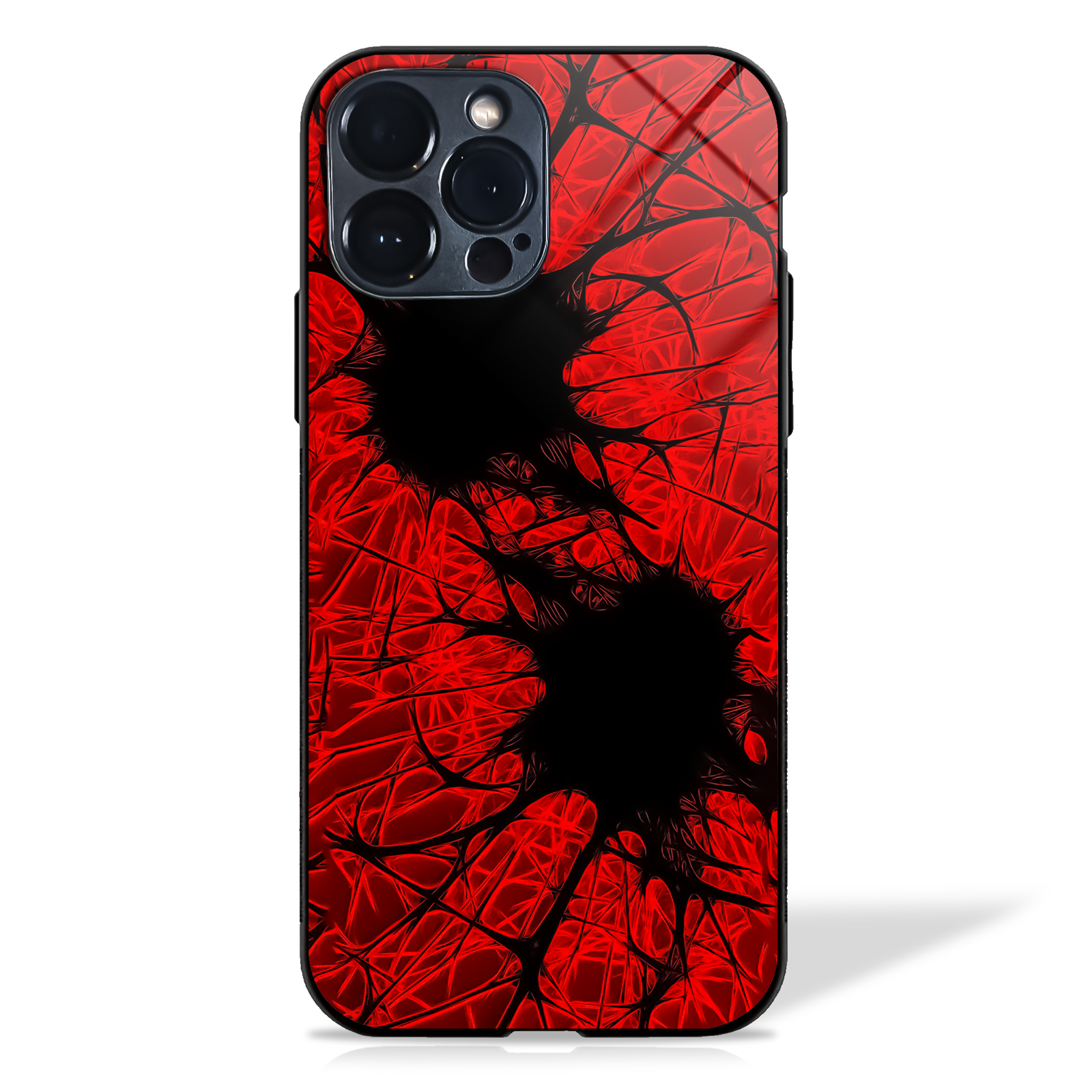 Grunge Red Web Cluster Glass Cases -  - MW Stuffs - 