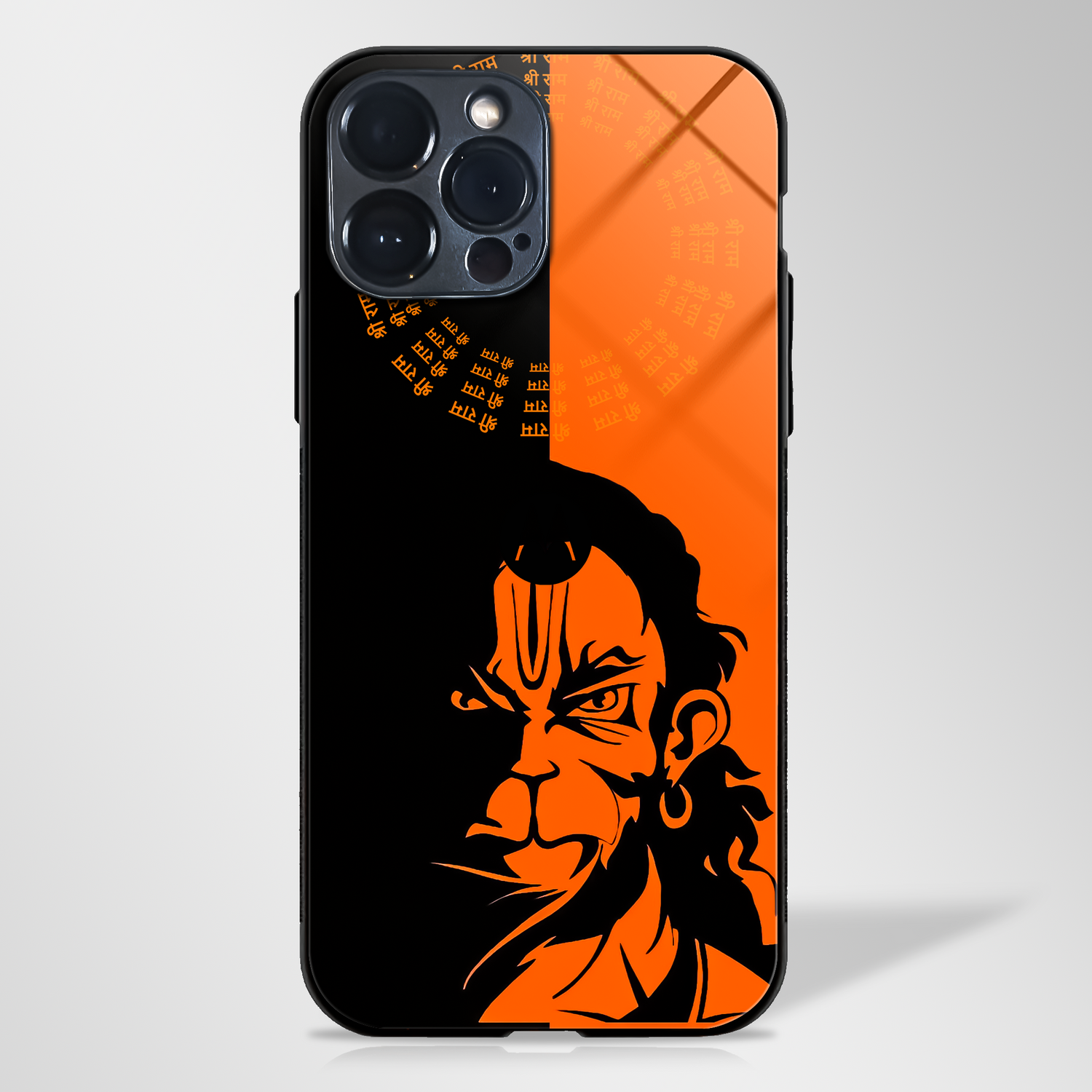 Lord Hanuman Ji glass phone case