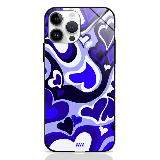 Heartin Waves & Clouds GLASS CASE -  - MW Stuffs - 