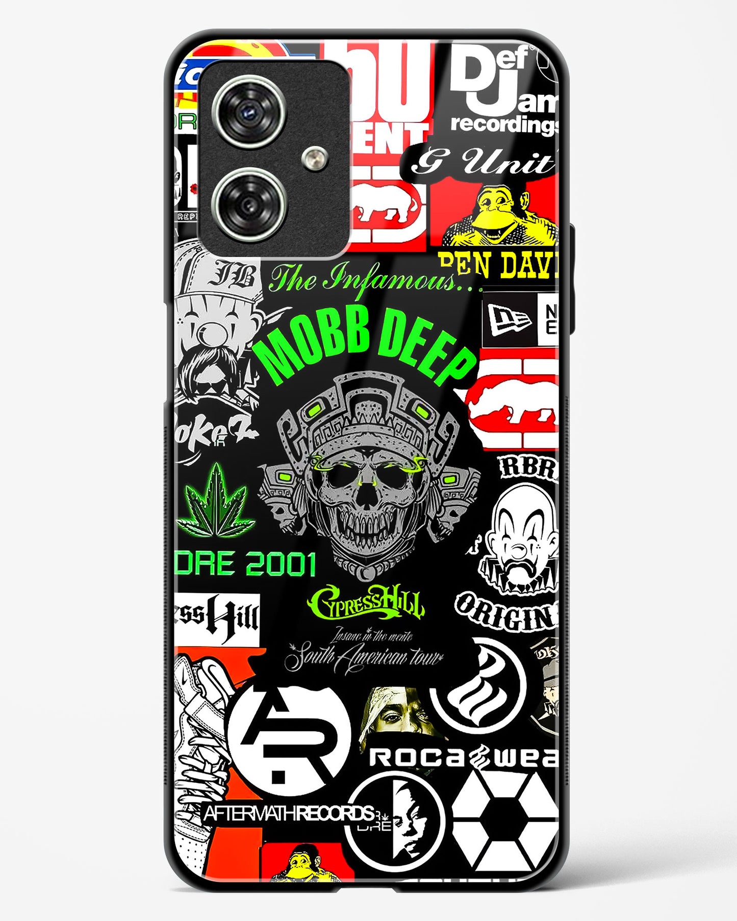 Hip Hop Culture Glass Phone Case-Moto G54 5G
