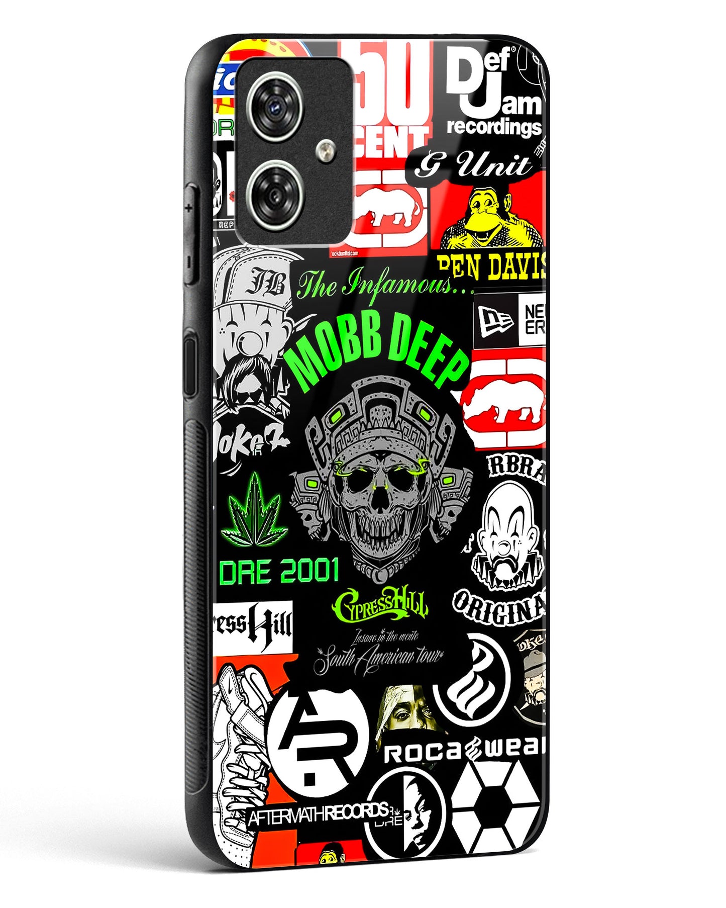Hip Hop Culture Glass Phone Case-Moto G54 5G