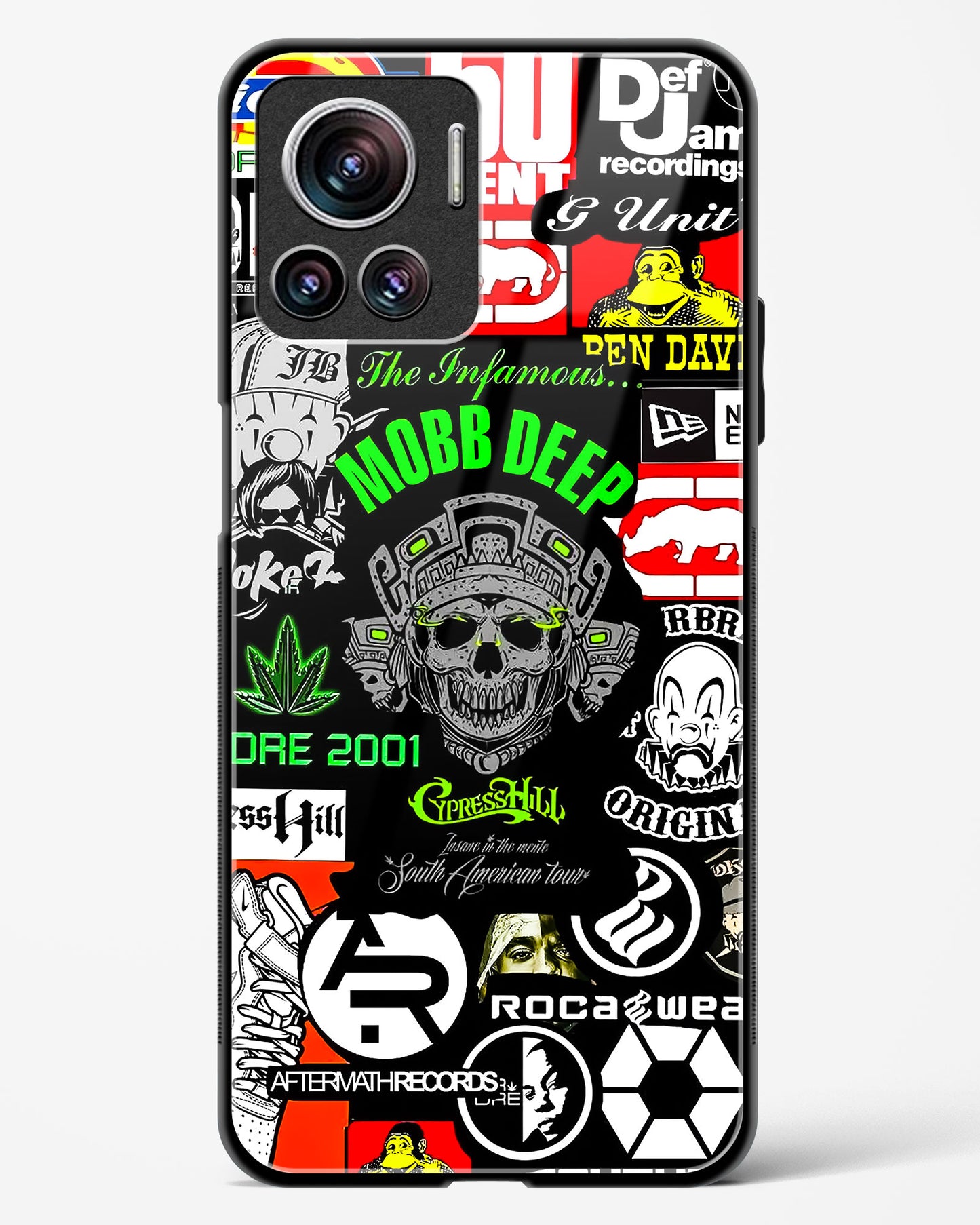 Hip Hop Culture Glass Phone Case-Motorola Edge 30 Ultra