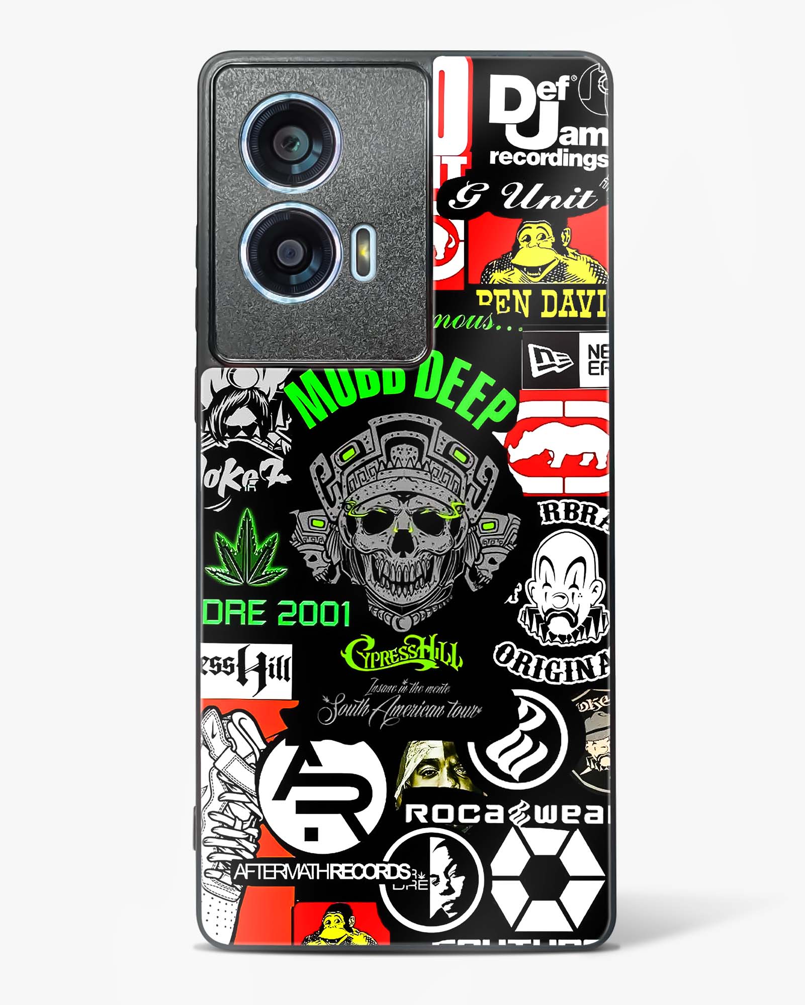 Hip Hop Culture Glass Phone Case-Motorola Edge 50 Fusion