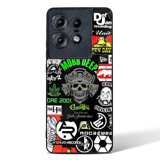 Hip Hop Culture Glass Phone Case-Motorola Edge 50 Pro