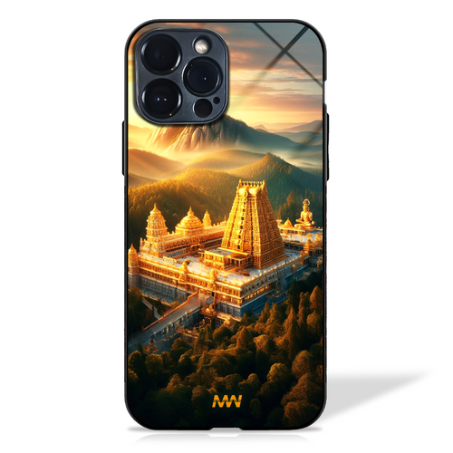 Golden Temple Scenery Designer glass phone case