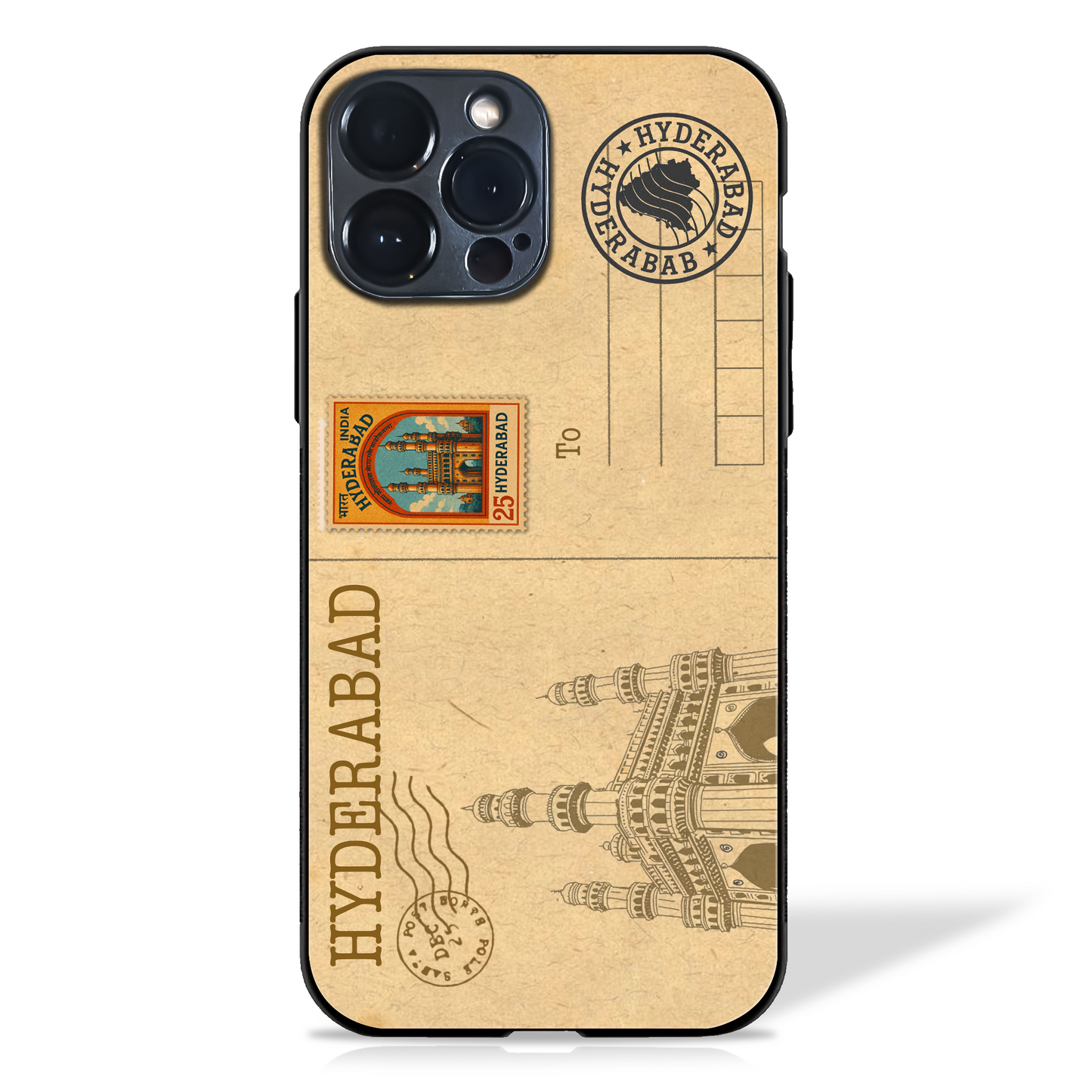 Indian Cities Postcard Glass Case (10 cities)