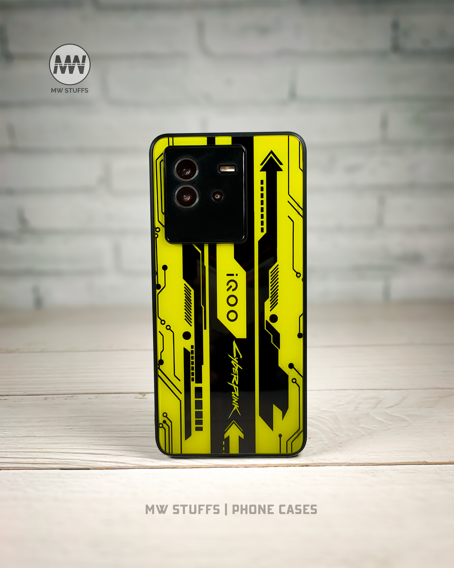 Gaming Abstract Theme GLASS CASES (Orange, Yellow, Black, Red & White)