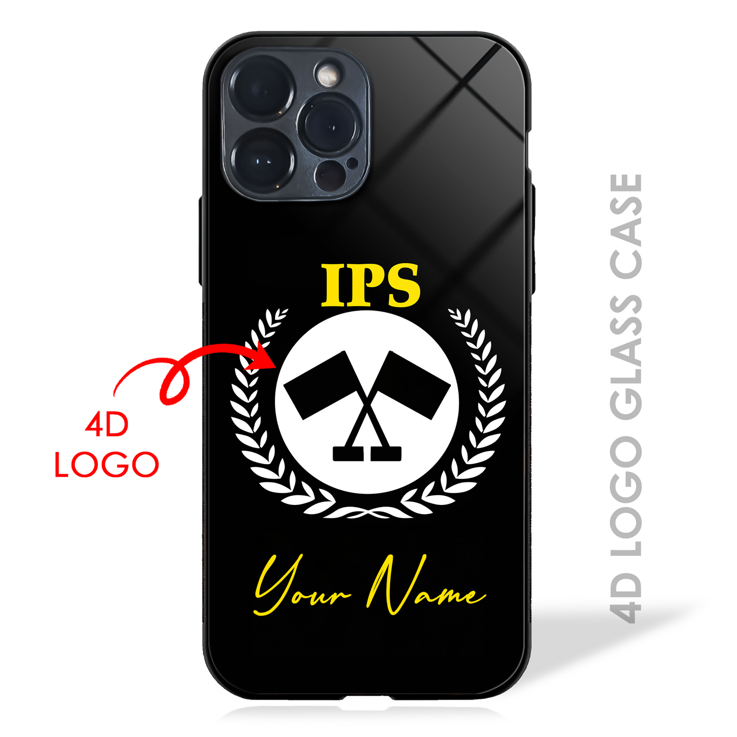 Your Name Dream Profession - 4D Logo Glass Case (20+ Professions)