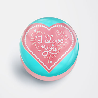 I Love You Pink Gloss Pop Holder