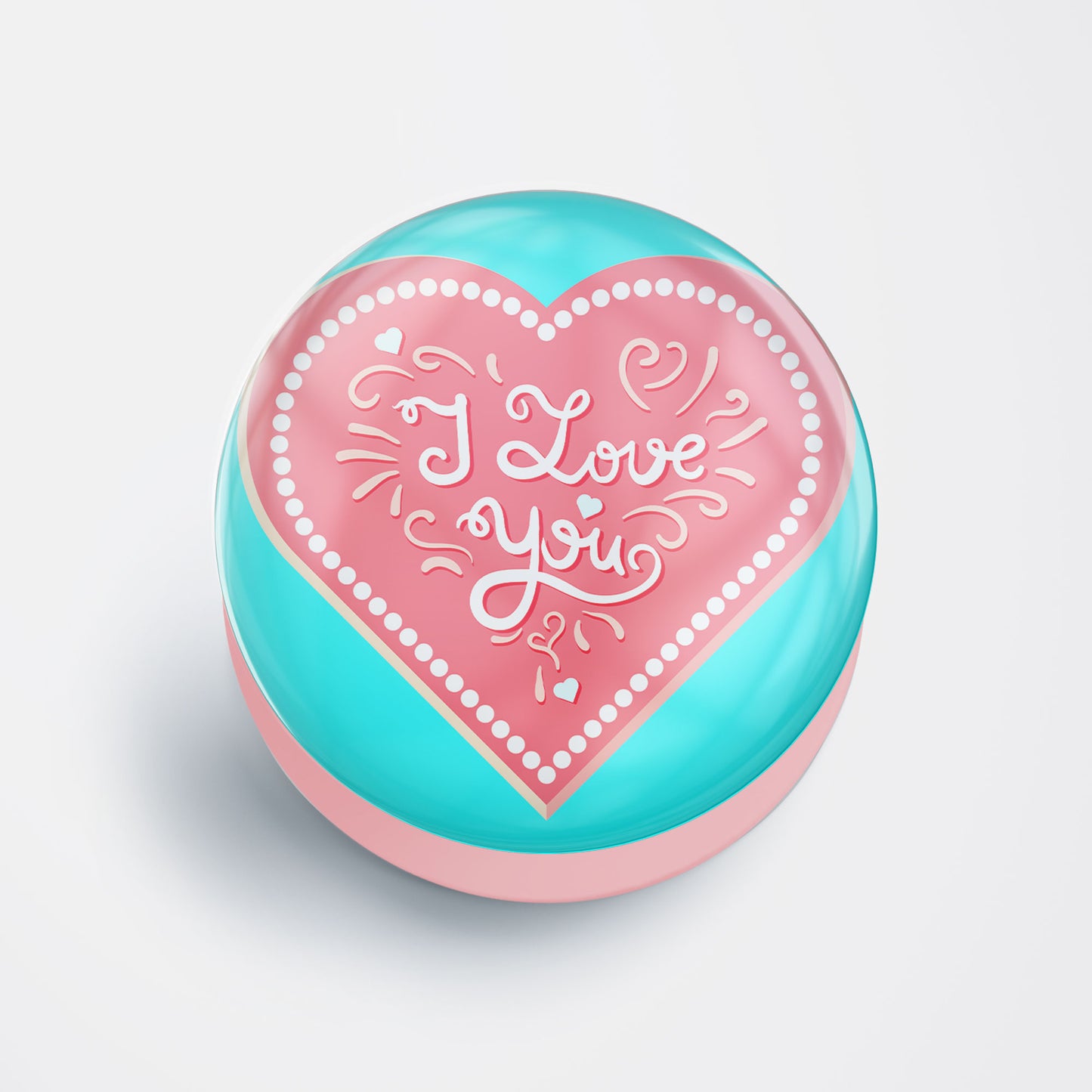 I Love You Pink Gloss Pop Holder