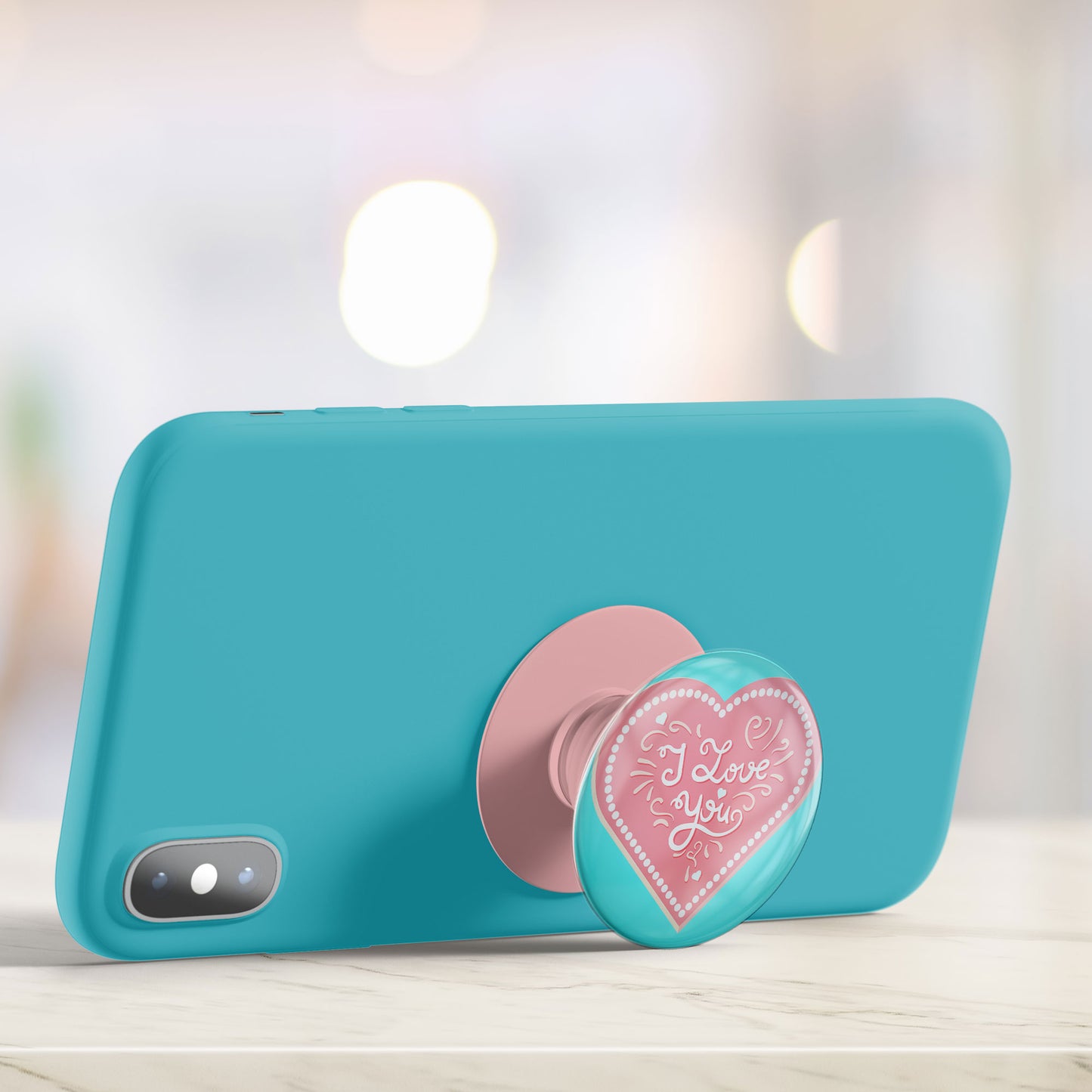 I Love You Pink Gloss Pop Holder