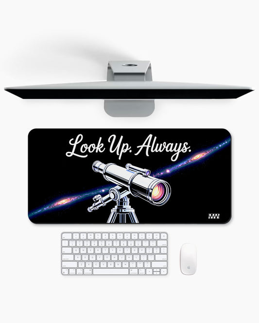 Infinity Above Cosmic Reflection Desk Mat