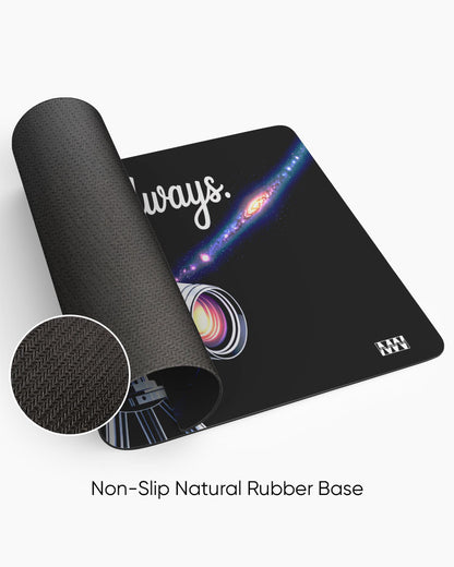 Infinity Above Cosmic Reflection Desk Mat