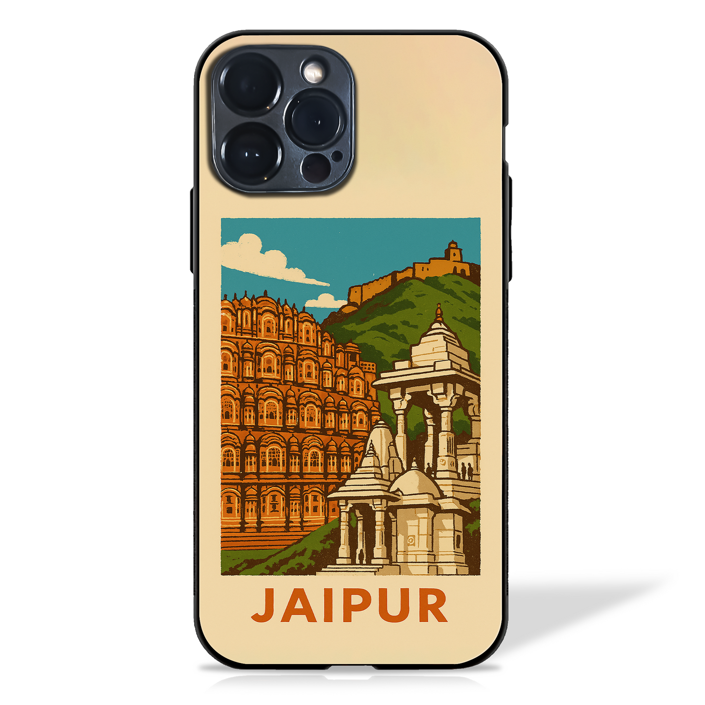 Iconic Cityscapes illustration Glass Case (18 cities)